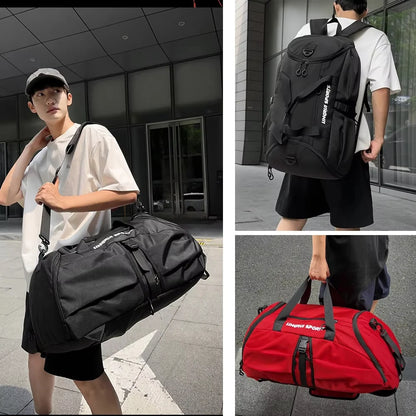 Backpack for Men and Women Suitable for Travel Tourism Hiking Camping Backpack Gym Fitness Bag with Shoes Pocket Outdoor Duffel
