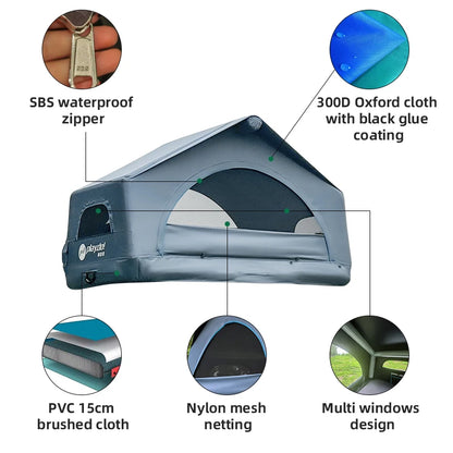 Tent Glamping Tent  Portable Glamping Outdoor Tents Rooftop 4x4 Camping Suv Car Portable Inflatable Roof Top