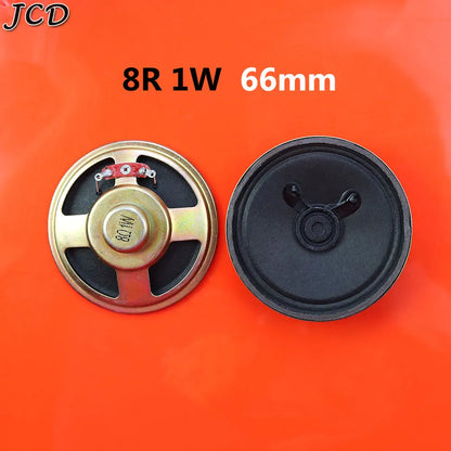 JCD 1Piece 8 ohm 8R 0.5W 1W 2W 3W 5W 0.5 1 2 3 5 watt LoudSpeaker  Diameter 50mm 57mm 66mm 77mm Speaker