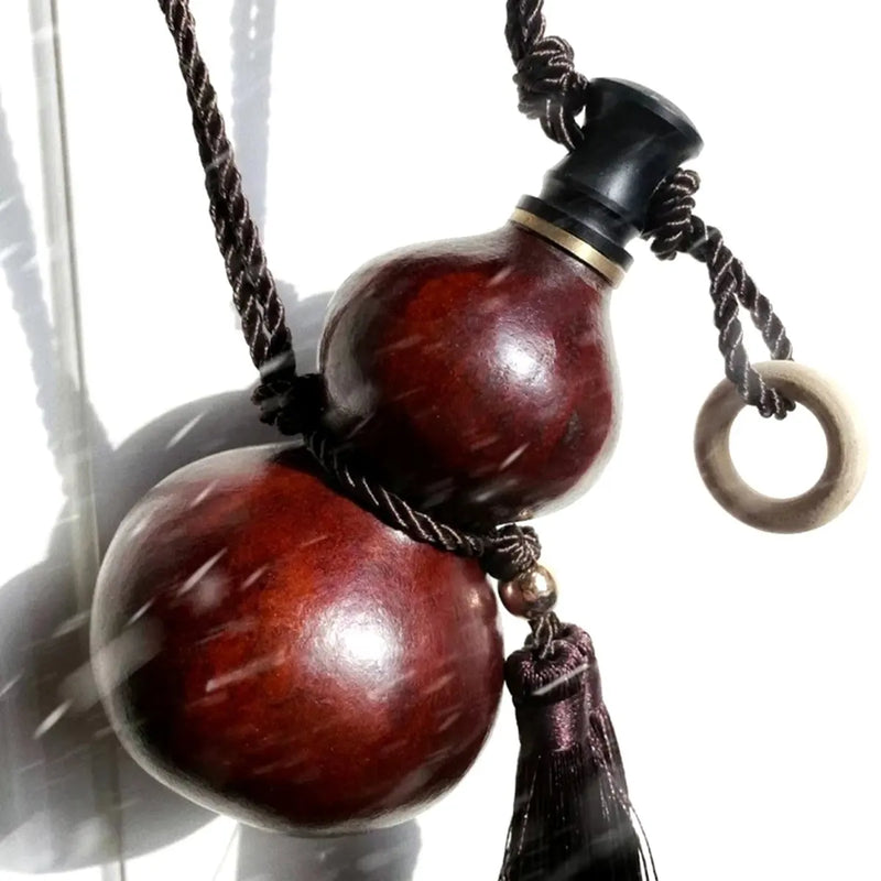 Chinese Retro-Inspired Gourd Water Bottle Large Capacity Wine Bottle Camping Barbecue 500ML/1000ML B