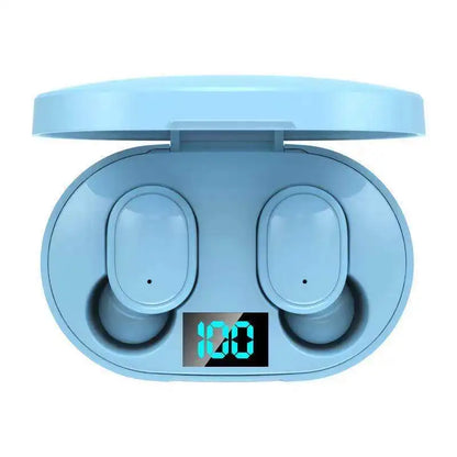 E6S Digital Display Wireless Earphones Noise Canceling Waterproof Earbuds in-Ear Stereo Sport Headphone with Charging Case Box