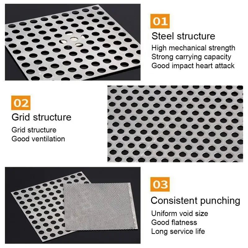 Stainless Steel Floor Drains Net Cover Square Drain Hole Shower Hair Catcher Filter Stopper Kitchen Bathroom Hardware Parts