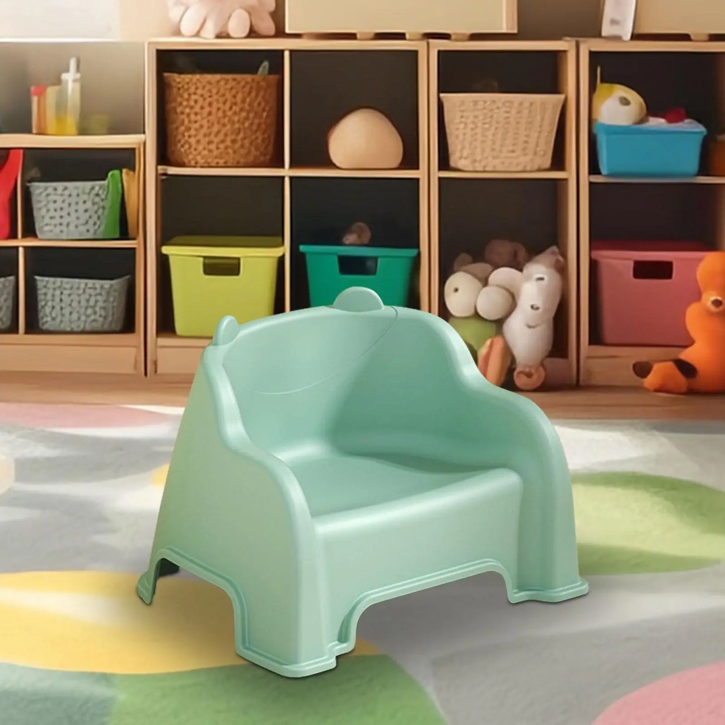 Small Stool Sturdy Lightweight Foot Stool Under Desk Footrest Shoe Changing Stool with Back Support Step Stool for Kitchen