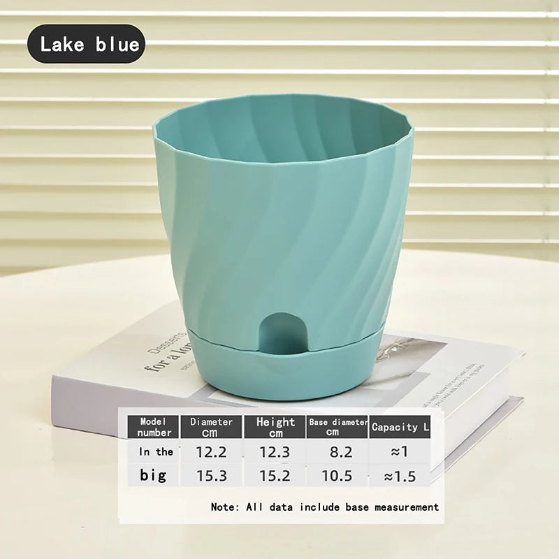 Plastic Flower Pots for Balcony, Simple and Breathable, High-end Planting, Home