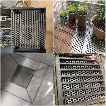 Stainless Steel Floor Drains Net Cover Square Drain Hole Shower Hair Catcher Filter Stopper Kitchen Bathroom Hardware Parts