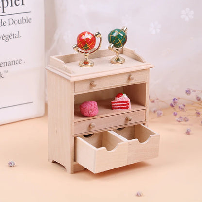 1:12 Dollhouse Miniature Cabinet Set - Living Room Furniture Accessories