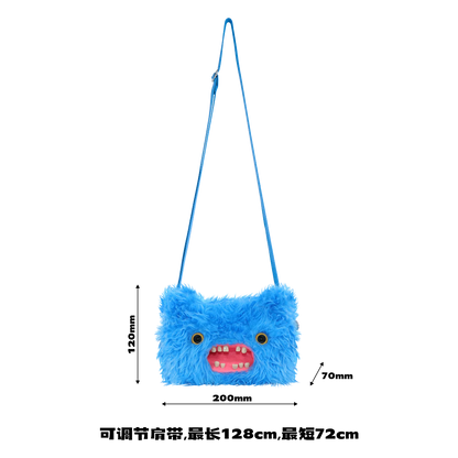 Fugglers Ugly Teeth Monster Bag Crossbody Cute Plush Wallet Plush Bag Fuggs Crossbody Bag with Shoulder Strap Animal Plushies