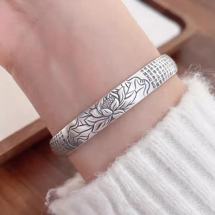 Hot Sale Fashion 925 Sterling Silver Round Bracelet Bangles Trendy Simple Big Bangle for Women Jewelry Gift
