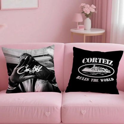 Fashion Brand C-CorteizS Cushion Cover Comfortable Reversible Pillow Cover Ideal for Car Sofa Bedroom & Beyond