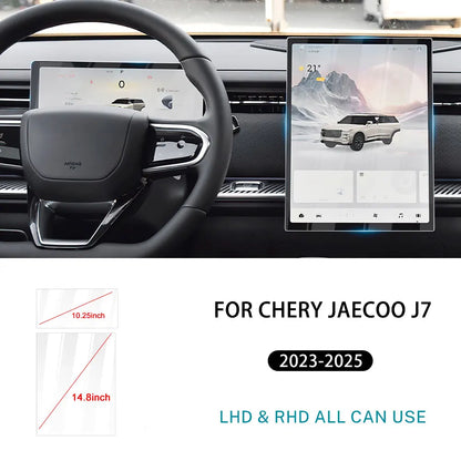 For chery Jaecoo J7/Chery Jaecoo 7 Phev 2023 2024 2025 2026 13.2inch 14.8inch Car GPS Navigation Dashboard Tempered Glass Screen