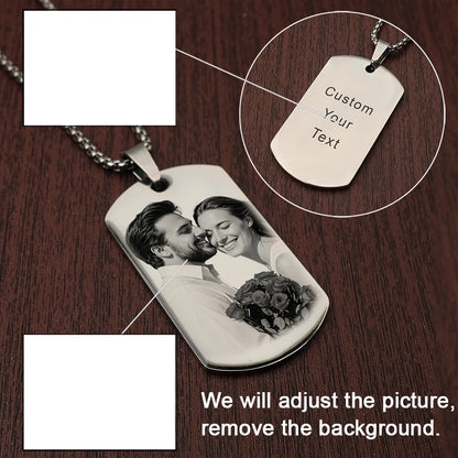 photo necklace custom stainless steel happy birthday photo necklace personalized Custom Picture Necklace picture necklace custom