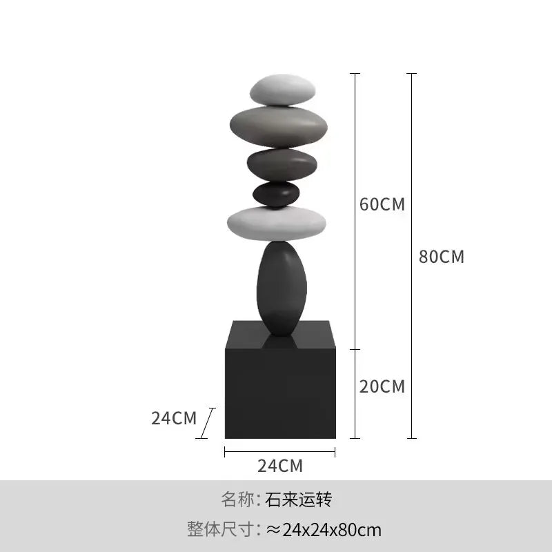 Home Decor Large Imitation Stone Floor Decoration Living Room Sofa TV Cabinet Home Decoration Creative Housewarming Gift