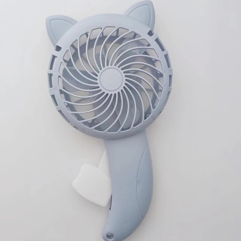 Portable Handheld Fan Handheld Pressure Fan Mini Portable Fan No Battery Household Cute Fan Cooling Cartoon Handheld Fan