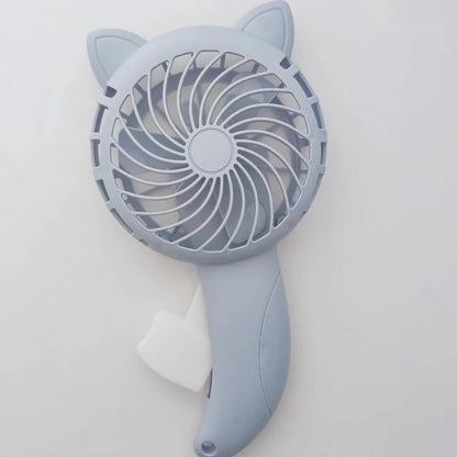 Portable Handheld Fan Handheld Pressure Fan Mini Portable Fan No Battery Household Cute Fan Cooling Cartoon Handheld Fan