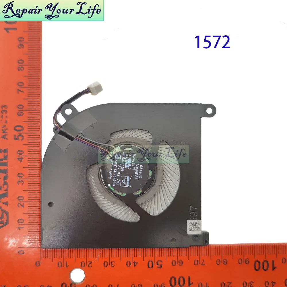 CPU GPU Cooling Fan For MSI Creator Z16 A11UT A11UE A11UX A11UET MS-1571 MS-1572 Notebook Cooler Fan BS5405HS-U4W BS4505HS-U5C