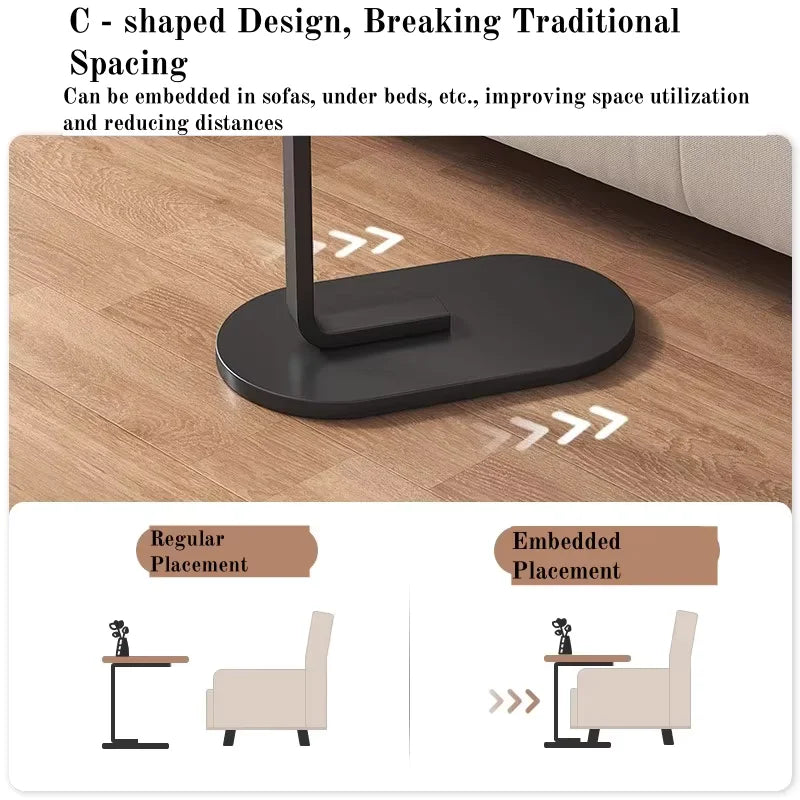 Adjustable Height Multi-Functional Wooden Coffee Table Modern Panel Living Room Tea Table Storage Side Desk for Sofa Home Use
