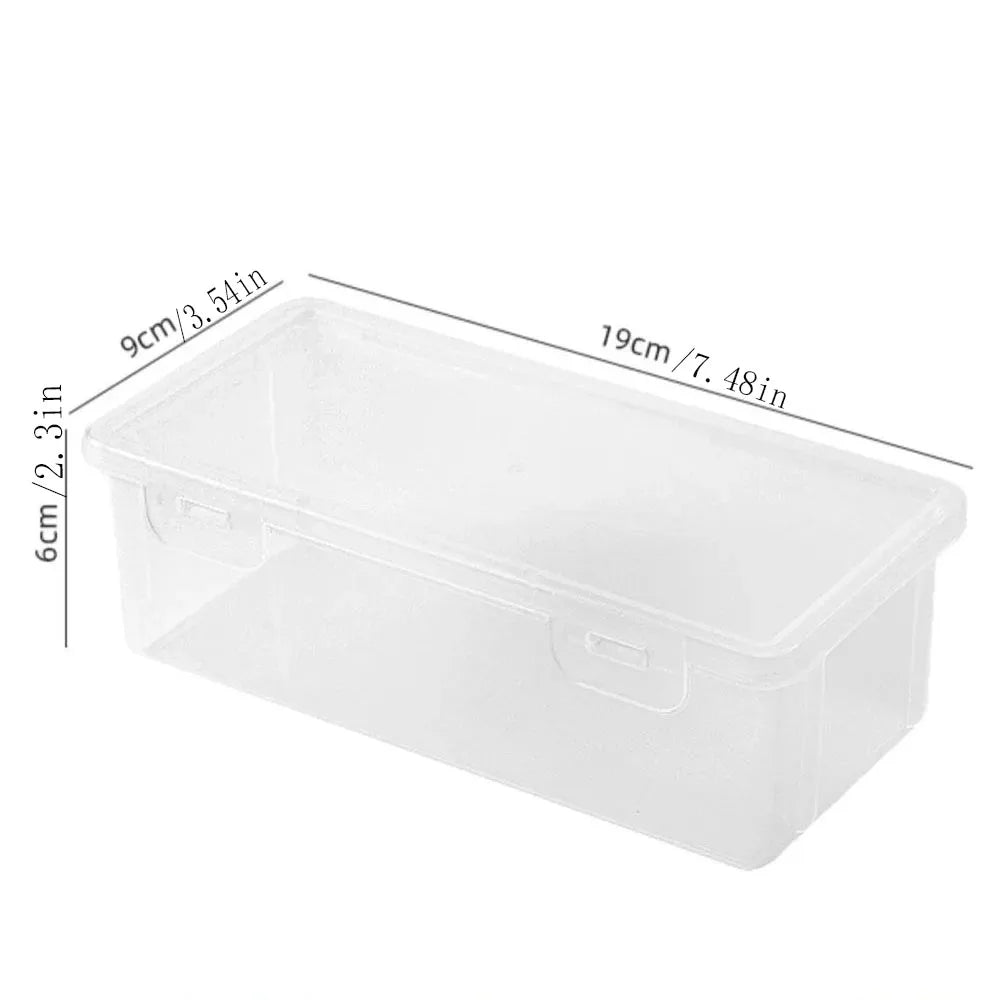 The white plastic storage box is tightly sealed, lightweight and durable, and is a multifunctional home storage tool.