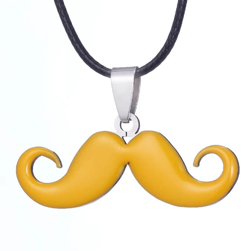 Hot Sale Stainless Steel Cute Classic Beard Pendant Necklace for Women Fashion Accessories Y2K Jewelry Party Gift Daily Wear