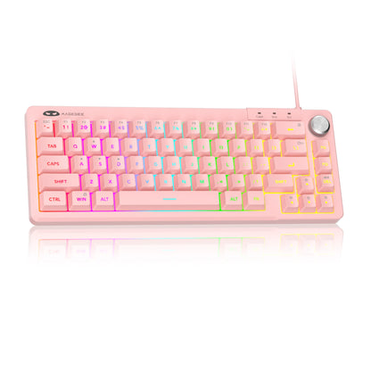 MageGee TS68 Mini 60% RGB Gaming Keyboard 68 Keys Wired RGB Gaming Keyboard with Customized