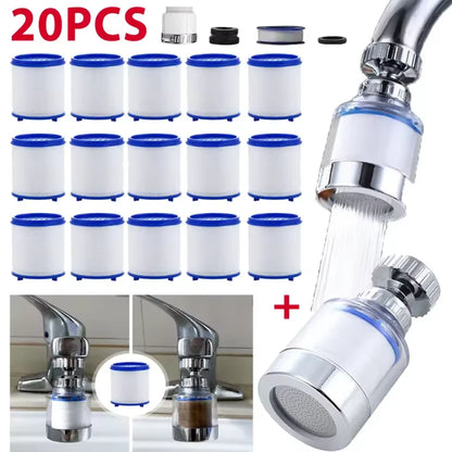 360 Degree Rotating Faucet Filters Bubbler Mount Anti-splash for Household Kitchen Bathroom Faucet Water Clean Filter Purifier