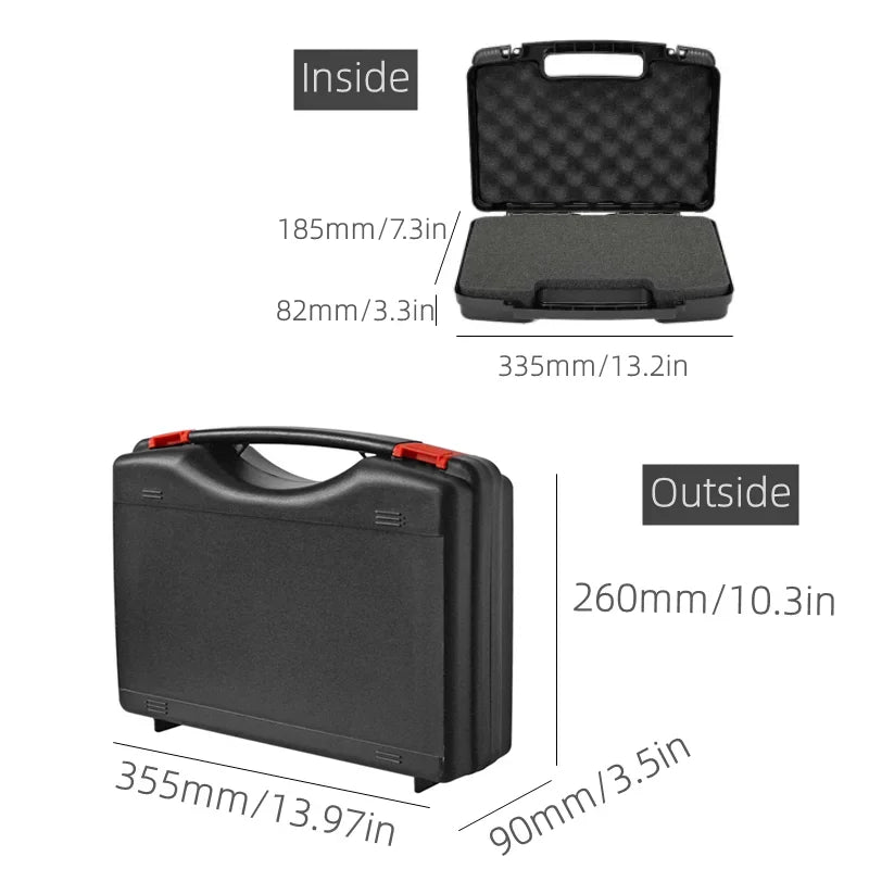 Suitcase Tool Box Professional With Spong Complete Toolbox Cases Portable Plastic Tool Case Safety Equipment Instrument Case