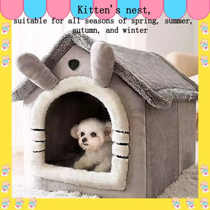 New Pet House with Super Large Space Cat and Dog Beds of All Sizes To Sleep in All Seasons Puppy Keep