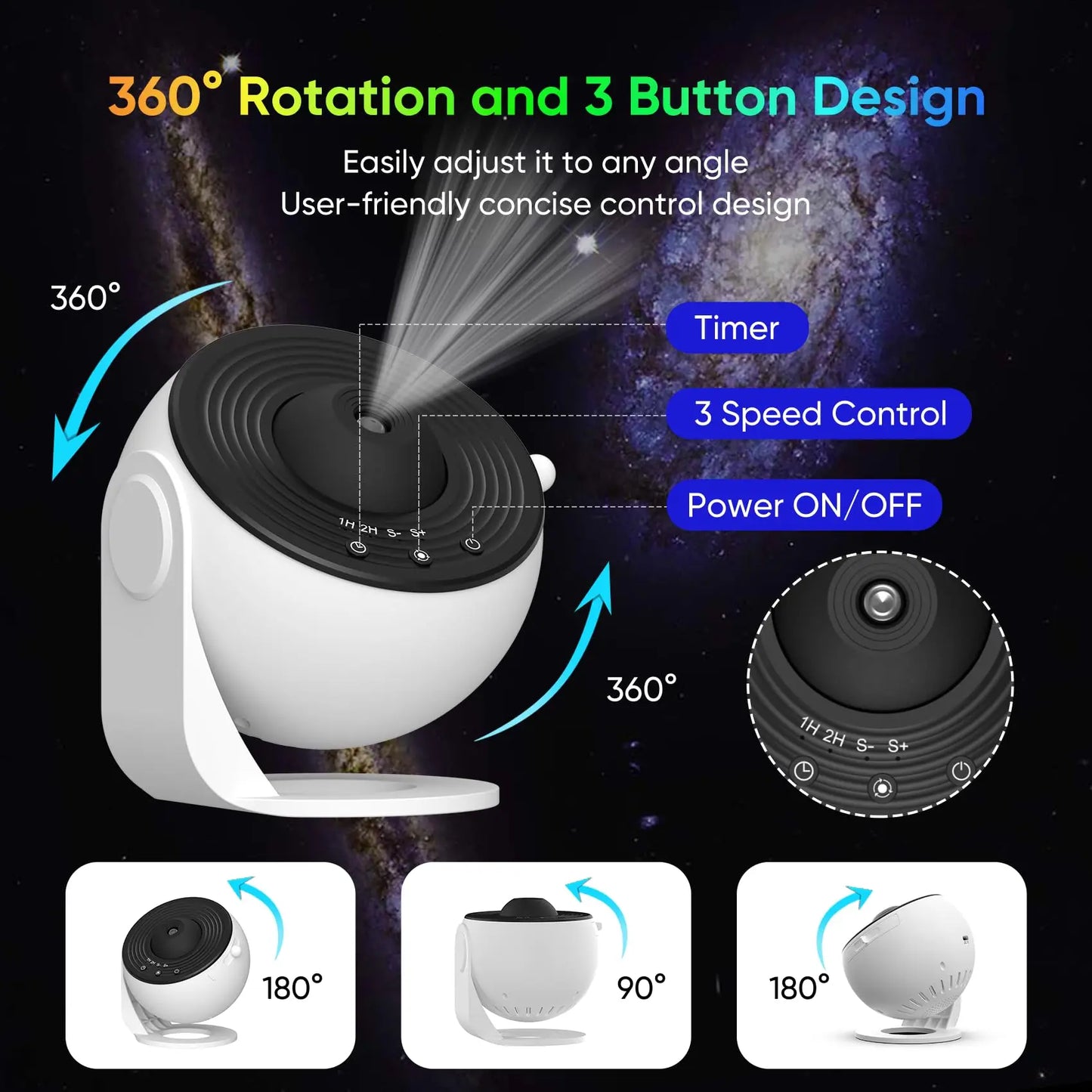 Galaxy Projector  Night Light Star Projector Light Projector for Bedroom 13 Film Discs Planetarium Projector for Kids