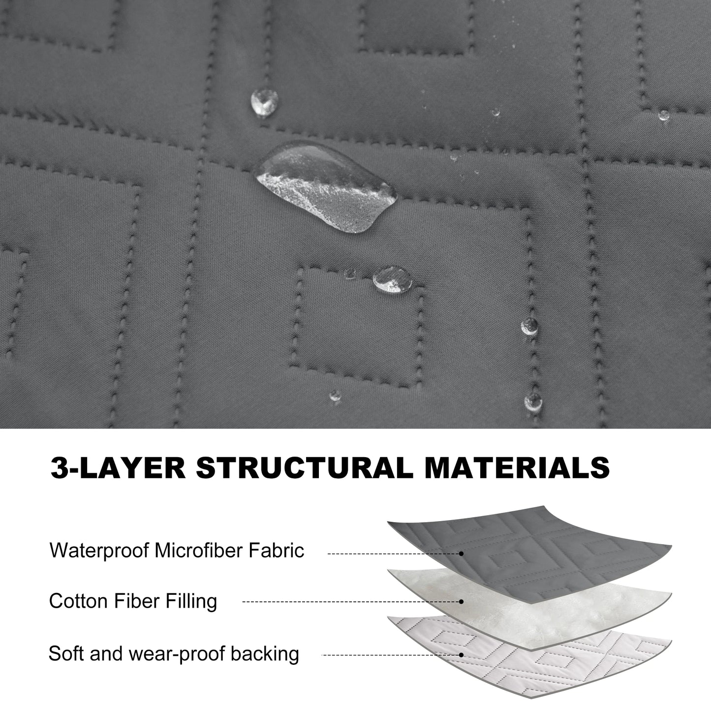 1PC Water Repellent Recliner Chair Cover Armchairs Slipcover Sofa Couch with Adjustable Elastic Strap Furniture Protector