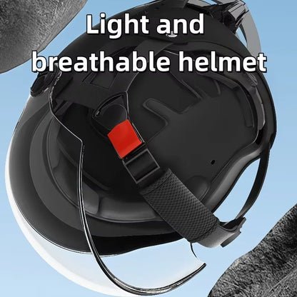 Men's Motorcycle Helmet Portable Upgraded Breathable Safety Helmet Outdoor Off-Road Helmet Certified Universal Motorcycle Helmet