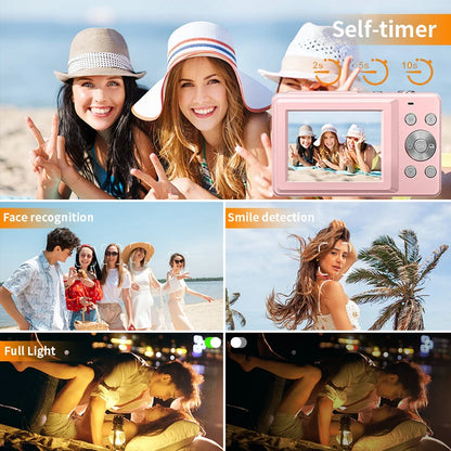 Digital Camera FHD 1080P 44MP High Quality Images & Videos Vlogging HD Compact Cameras For Family Picnic Gifts