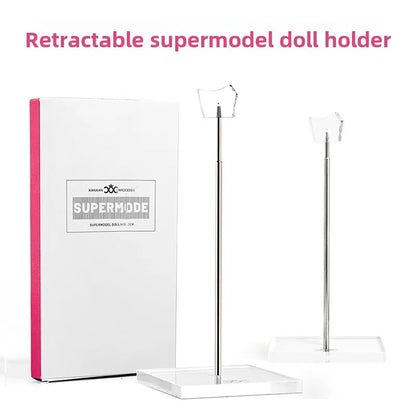 Supermodel Doll Toys Girl Display Base Metal Stand Adjustable Height Universal Acrylic