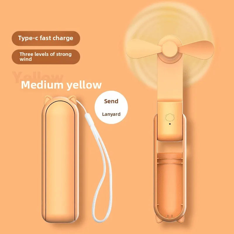 Portable Mini Fan, USB Rechargeable,speed Adjustable, Foldable Handheld Fan, Suitable for Women, student, Travel, Outdoor Use