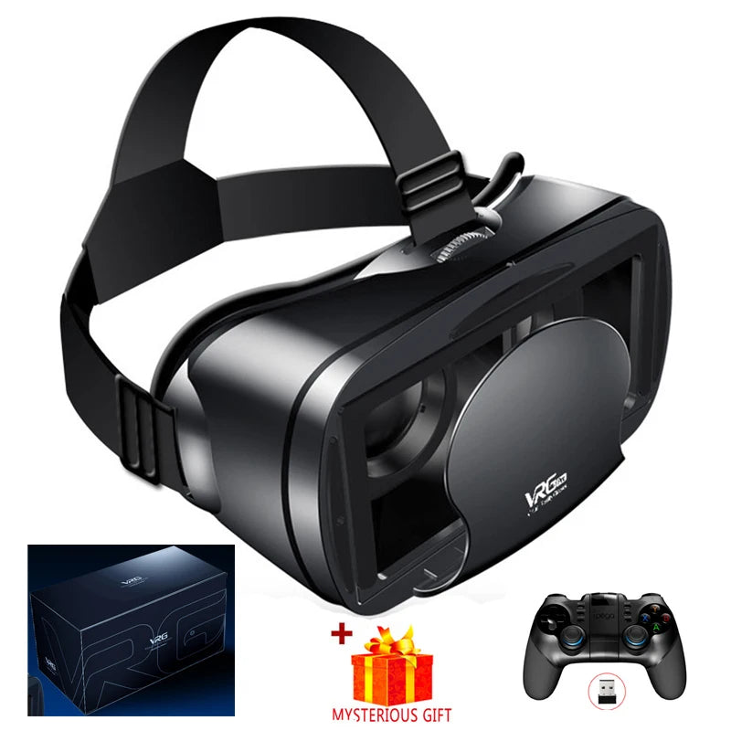 VRG Pro Viar VR Glasses 3D Virtual Reality Headset Helmet Goggles Device Lenses For Smartphone Phone Smart Hedset Gogle Children