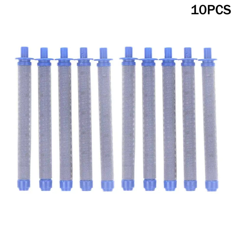 Spray Gun Accessories - 5/10 PCS 60 Mesh Filters: Blue, Airless, High Pressure Rating.