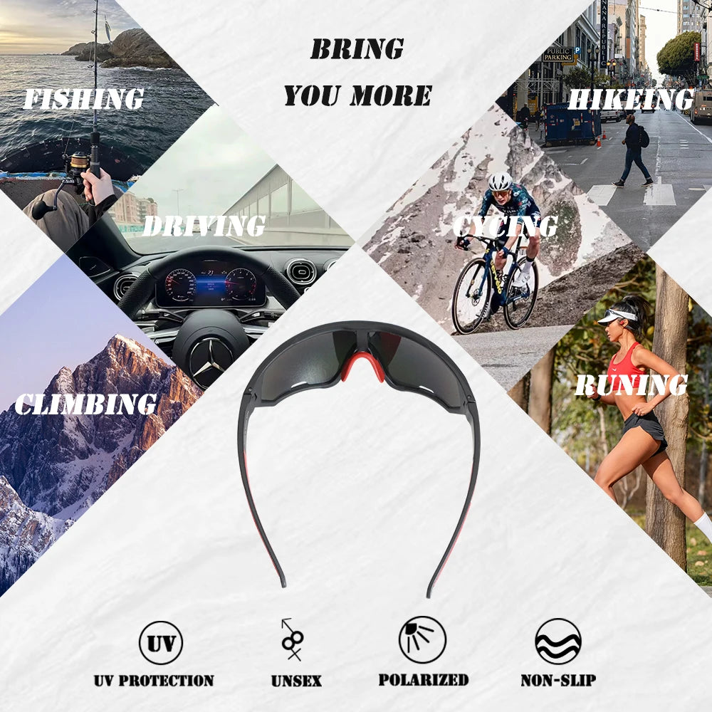 Sports Sunglasses for Men Women Youth UV400 Large Lenses Baseball Goggles Cycling Running Softball Biking Running Glasses