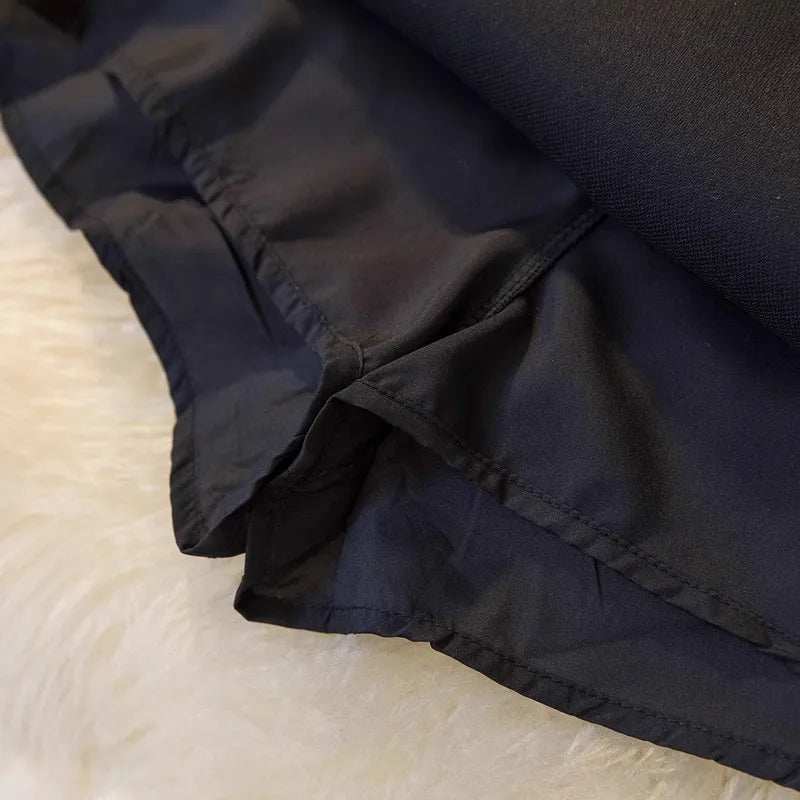 Shiny Sequin A- Line Mini Skirt High Waist Anti-Light Woolen Women's Fashionable Autumn Winter Short Skirt Polyester Blend