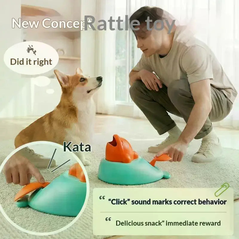 Pet Training Feeding Toys Interactive Dog Food Launcher Training Puzzle Toy For Dogs Cats Fun Feeding Machine Pet Training Toy