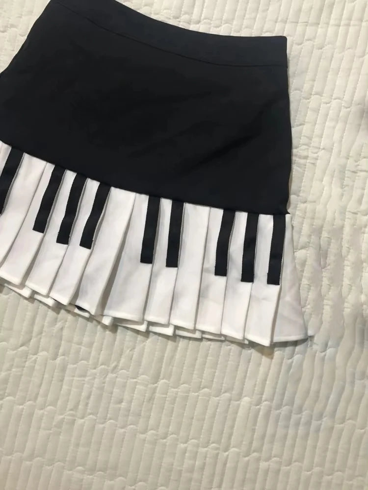 Japanese Y2k Cute Ruffled Plaid Skirt Punk Rock Subculture Cake Skirts Japanese Preppy Style Casual New 2025 Women Skirts