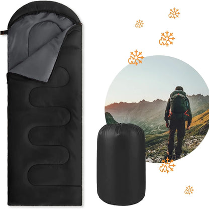 Camping Sleeping Bag Ultralight 4 Season Warm Envelope Backpacking Sleeping Bag Portable Waterproof Outdoor Sleeping Bag