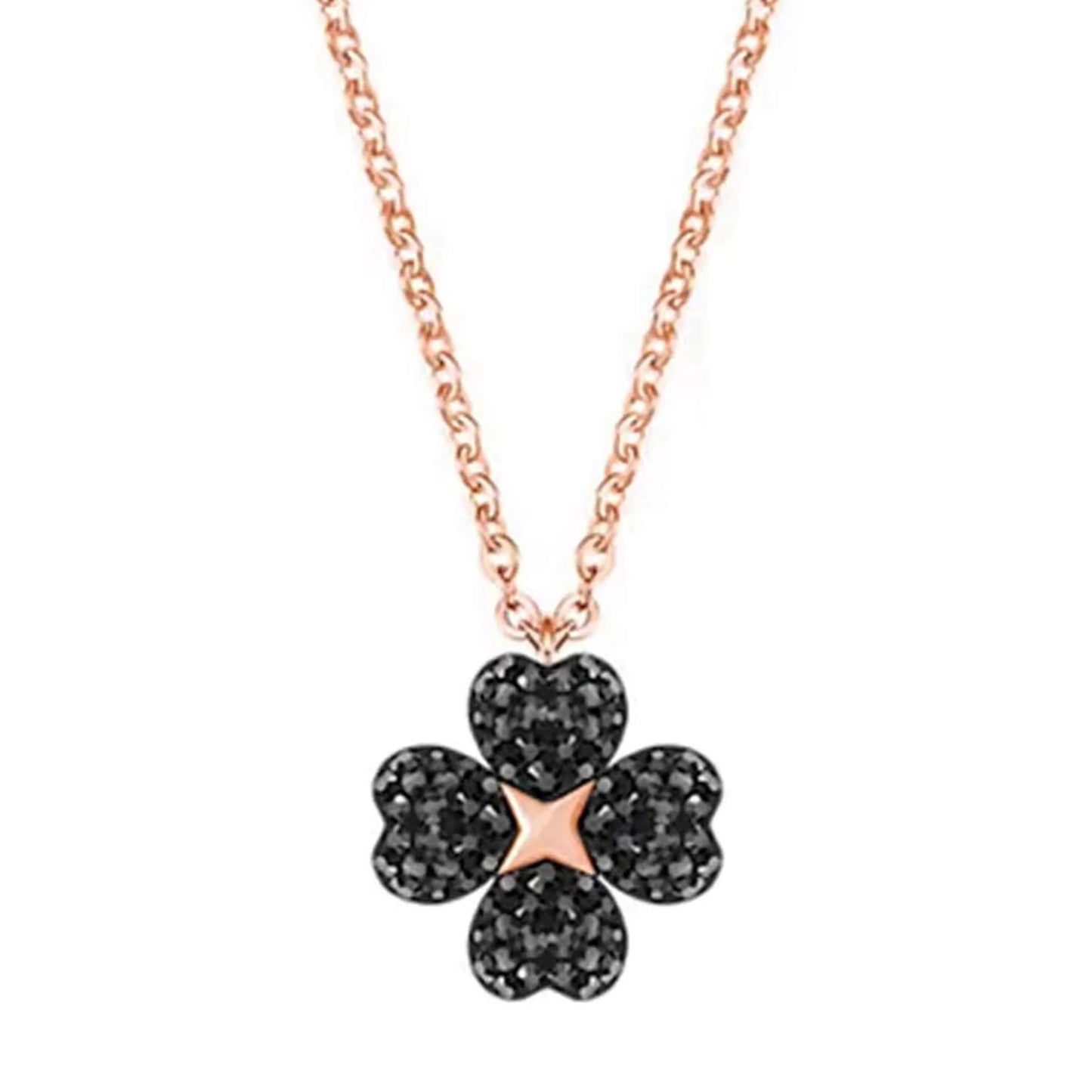 2026 New Trend Fine Jewelry Set Original Charm Luxury Lucky Grass Crystal Fashion Necklace Ring Earrings Romantic Gift for Women