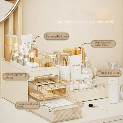 1PCS Cosmetic Organizer Desktop Organizer Shelf Dormitory Organizer Drawer Bedroom Cosmetic Organizer Cosmetic Display Case
