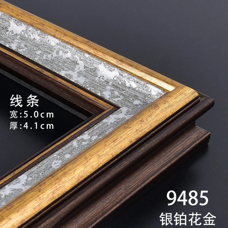 Gold Paint Frame Oil Paintings Wall Art Pictures Frames Embroidery Frame Home Decor Porta Retrato Digital Personalized Gift