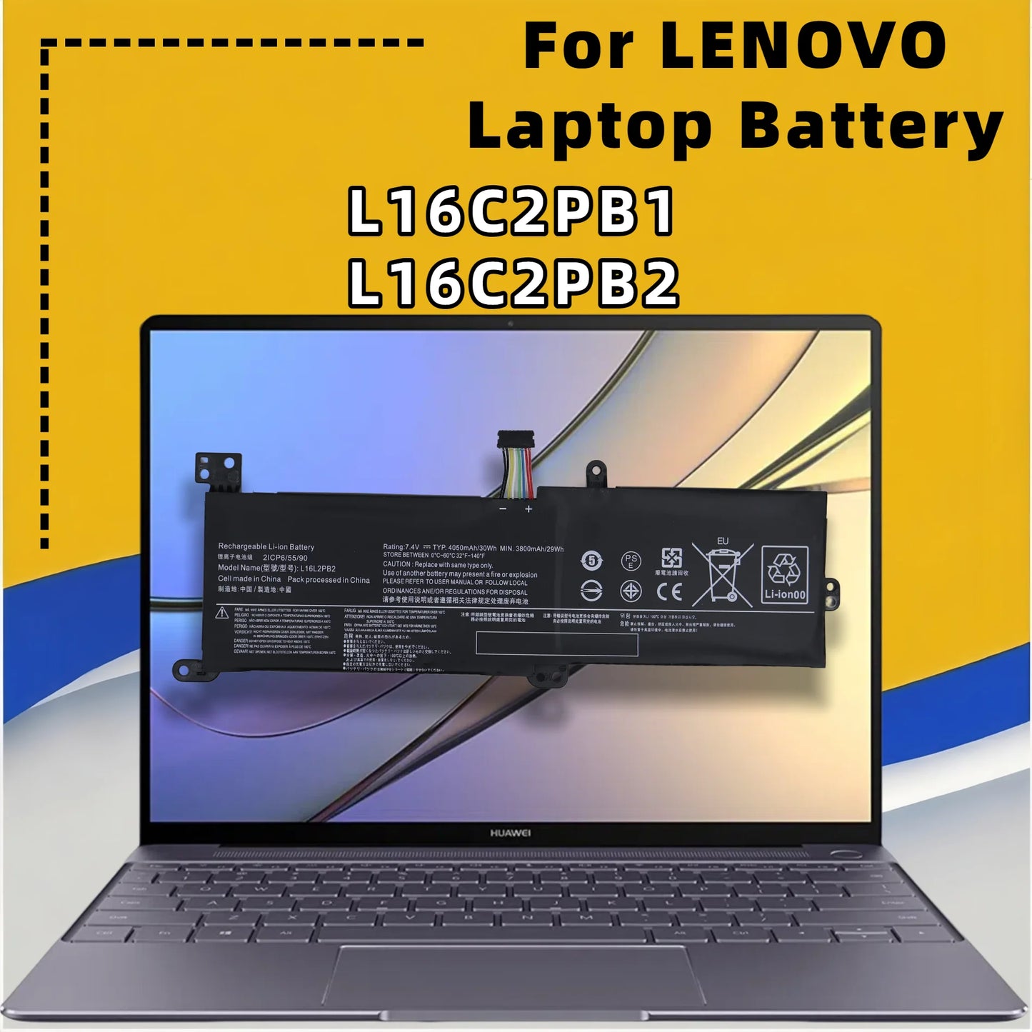 FRLESUI Battery L16L2PB1 L16L2PB2 L16L2PB3 L16M2PB1 L16M2PB2 For LENVOV IdeaPad 130 320 330 Series V14 V15 V320 Series IdeaPad 3