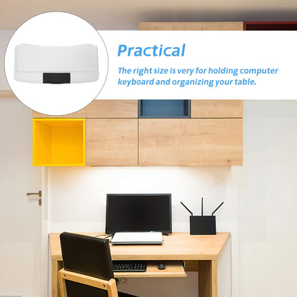 Black Keyboard Tray With Slide Track Computer Keyboard Holder Desk ganizer Under Desk Storage Tray Multi Purpose Storage Plate