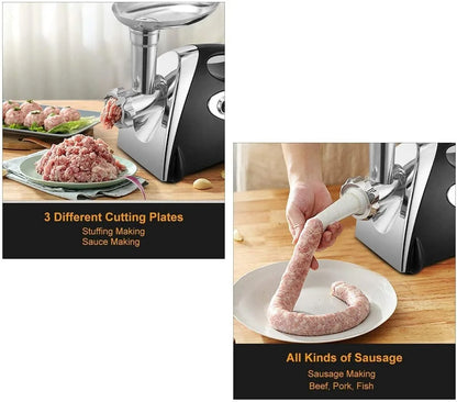 2800W Electric Meat Grinders Food Crusher Stainless Steel Multifunctional Vegetable Slicer Processor Chopper Kitchen Appliances