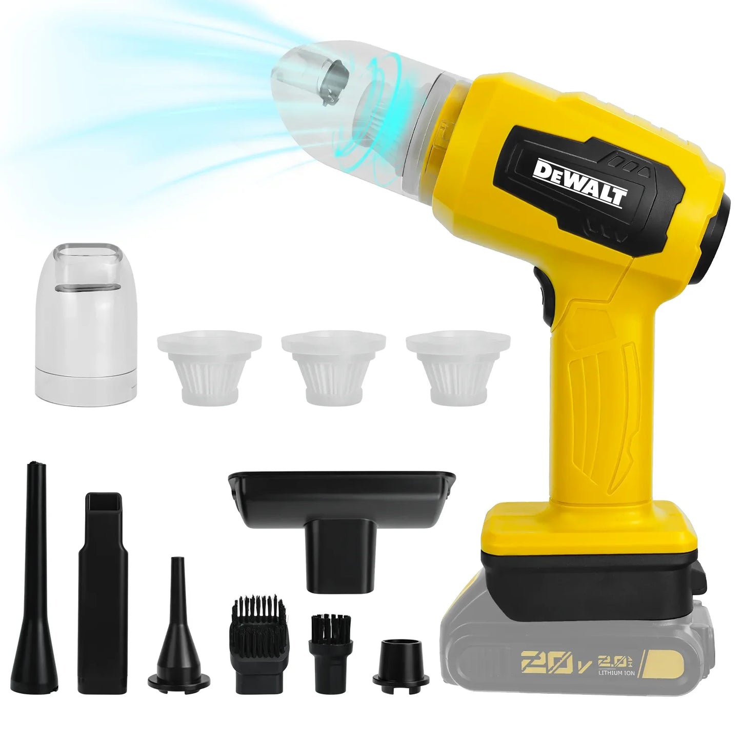 DeWalt Multifunctional Power Tools Cordless Brushless Angle Grinder Cutter Electric Wrench Polisher Air Pump Heat Gun for 18v