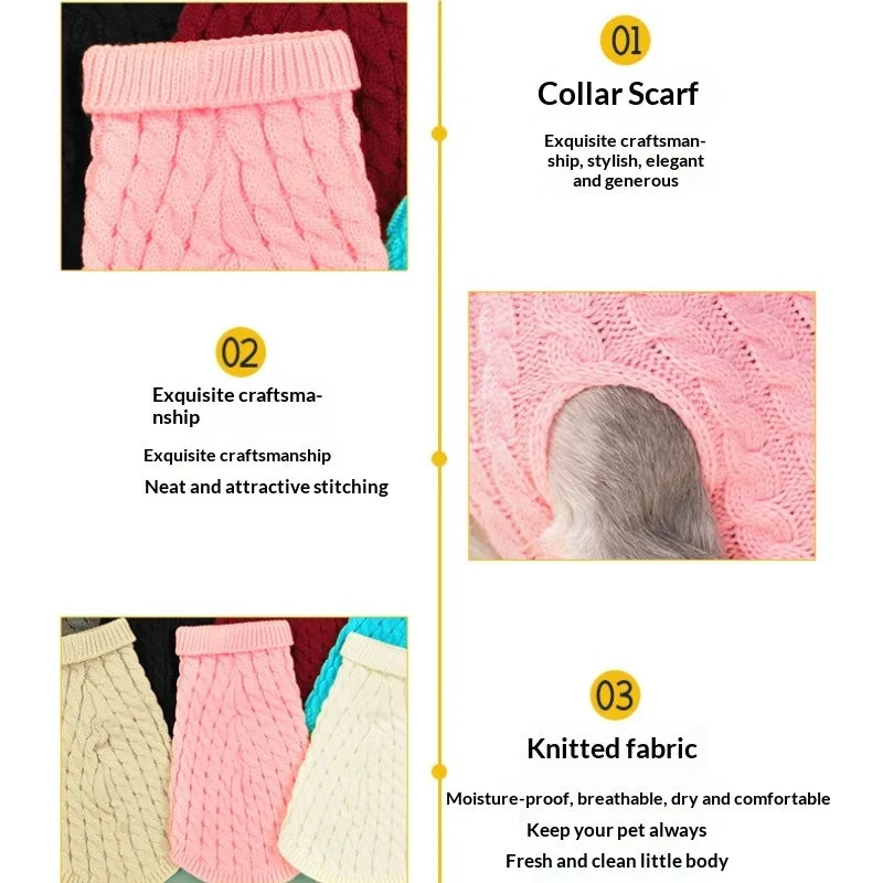 Pet Dog Clothes Autumn and Winter Coat Dog Clothes Warm Coat Puppy Clothing Waterproof Pet Vest Jacket for Small Supplies