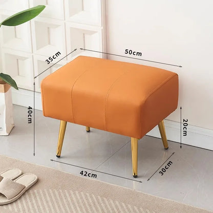 Shoe changing stool   leather   comfortable    anti slip plus wear resistant   stable four corners    good resilience    extra s
