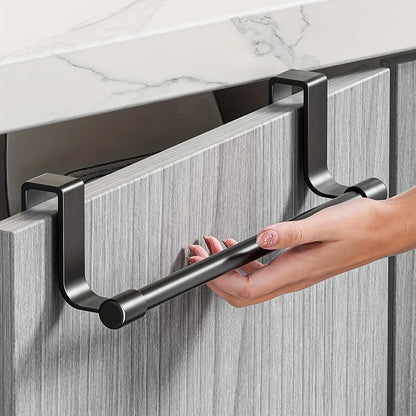 Wall Mounted Kitchen Cabinet Towel Rack - A Space Saving Cloth Rack Suitable for Homes and Bathrooms,No Drilling Required