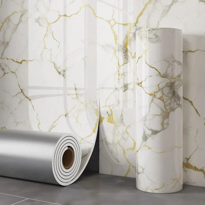 Imitation Marble Peel and Stick Wallpaper for Bedroom Walls Faux Tile Foam Wall Stickers Thick Home Decor Wall Paper 10~3 Meters